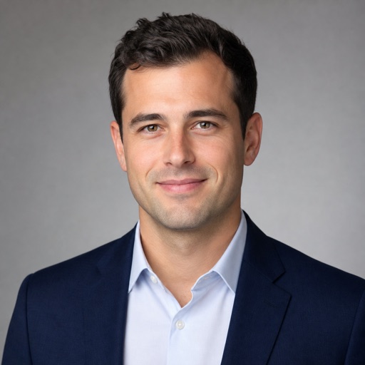 Fictional male professional placeholder portrait